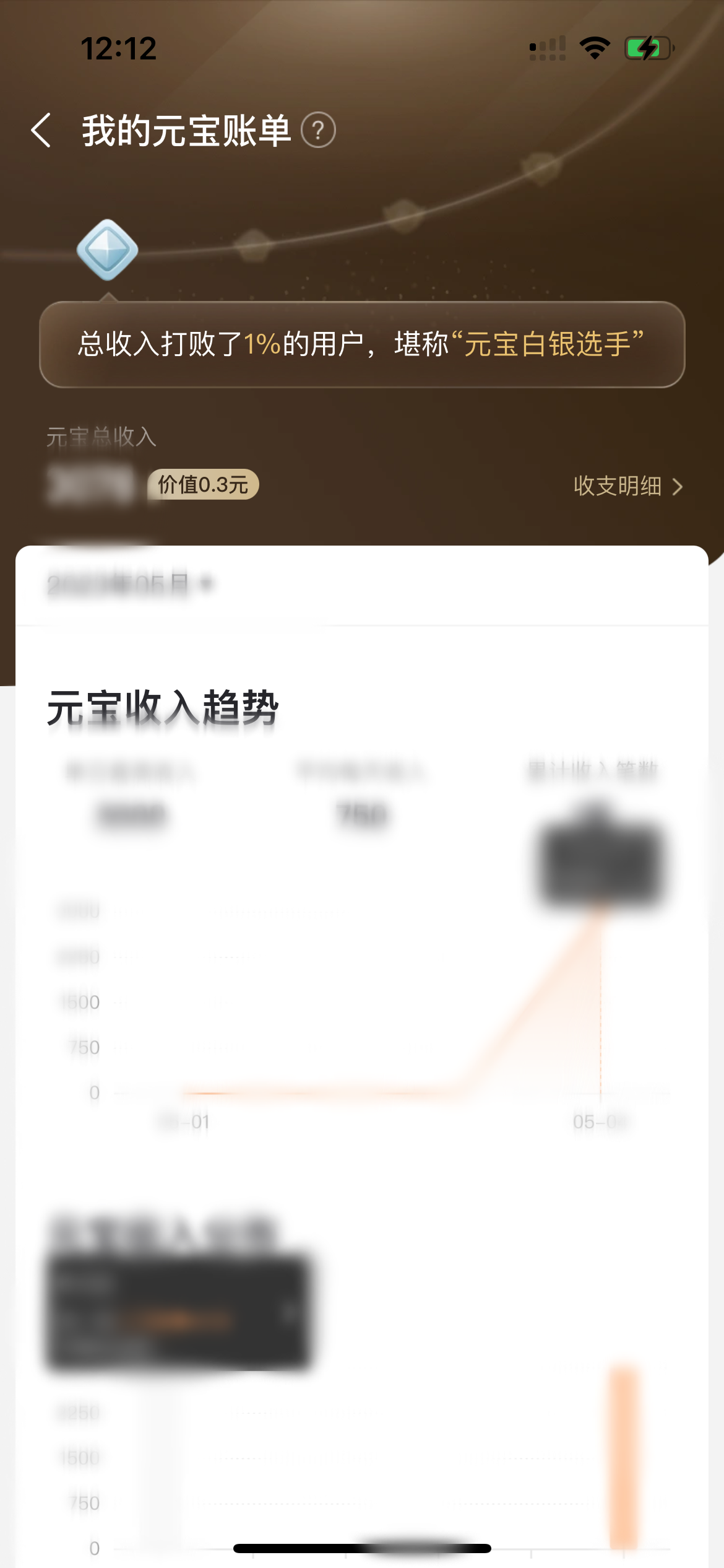 点淘进入我的元宝账单页面