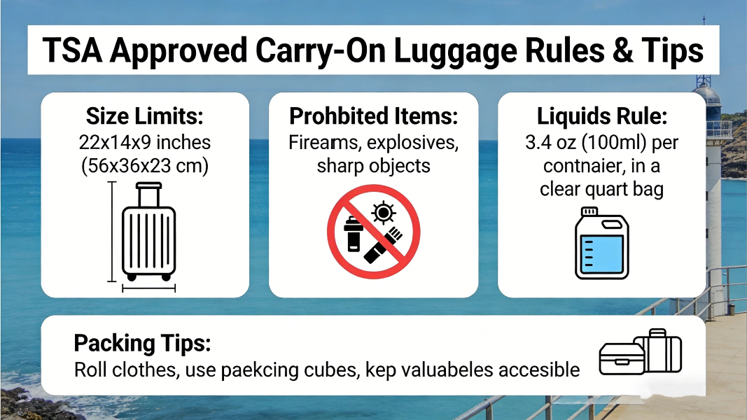 TSA approved carry-on luggage rules