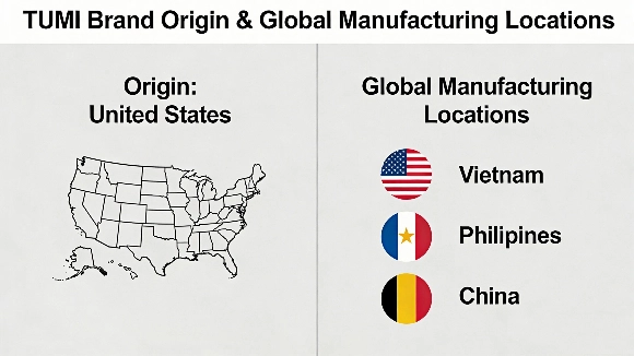 TUMI Brand Origin & Global Manufacturing Locations