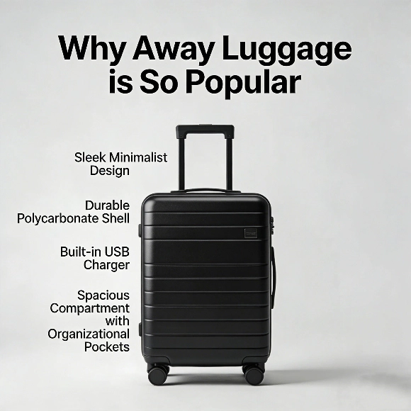 Why is Away luggage so popular Modern travel suitcase
