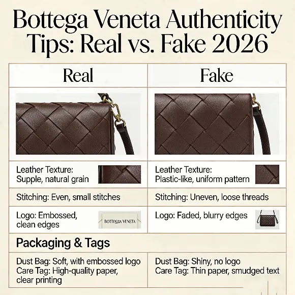 bottega veneta authenticity tips real vs fake 2026