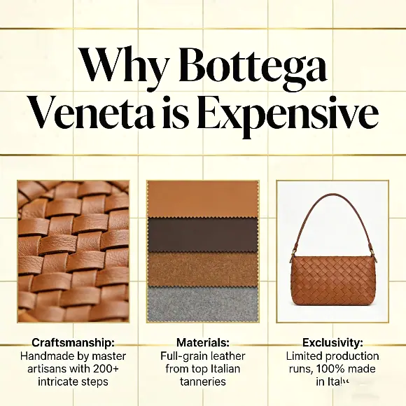 bottega veneta expensive reasons craftsmanship materials exclusivity