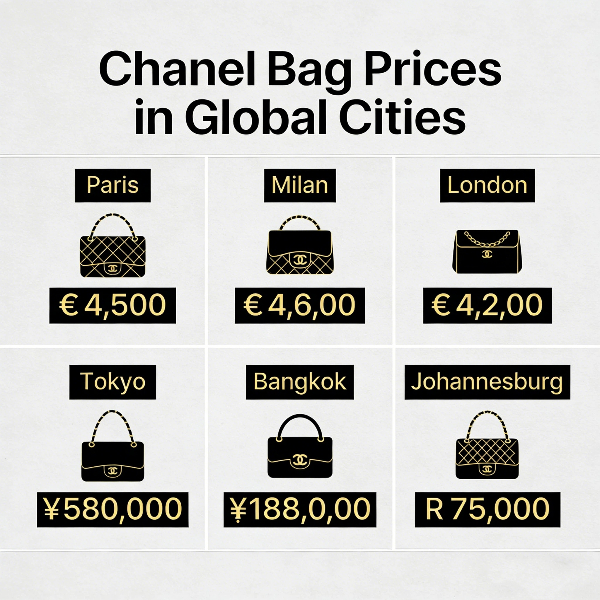 chanel bag prices in paris italy uk tokyo thailand south africa