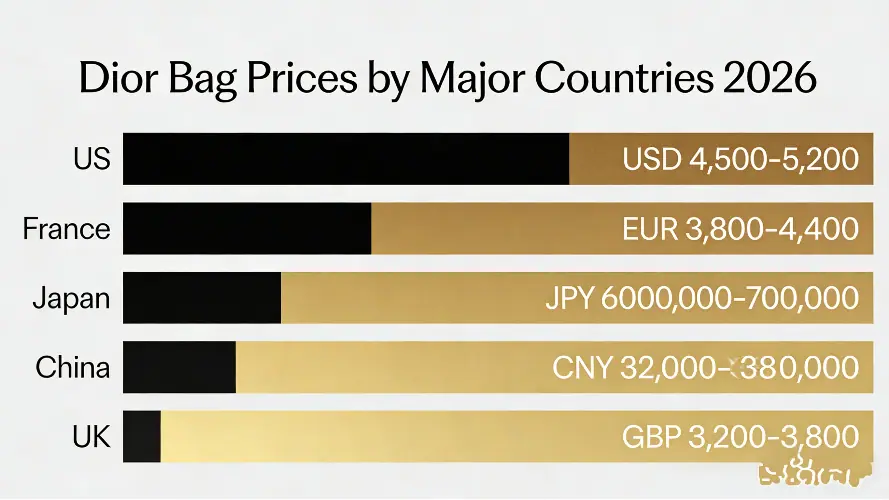 how much is a dior bag 2026 global price comparison