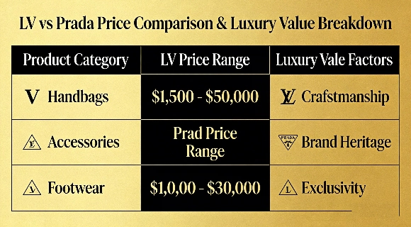 LV vs Prada Price Comparison & Luxury Value Breakdown