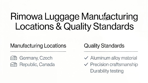 Rimowa Luggage Manufacturing Locations & Quality Standards