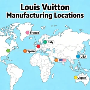 Louis Vuitton manufacturing locations world map