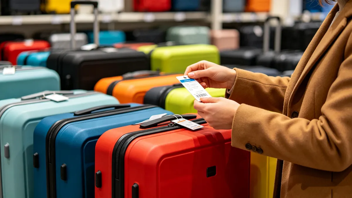 Guide on where to buy cheap luggage in a retail store
