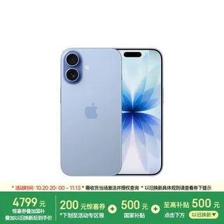 Apple iPhone 17手机 8GB+256GB青雾蓝日常使用
