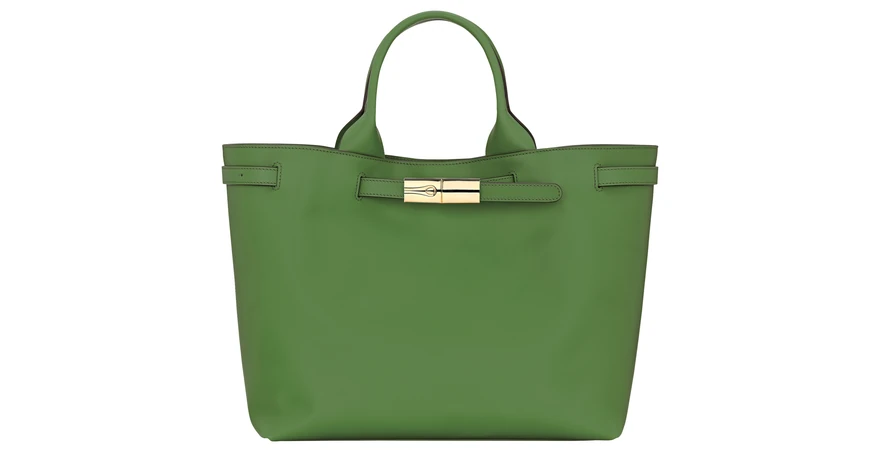 Longchamp Le Smart L 托特包 小牛皮竹节扣手提大包 34 厘米宽