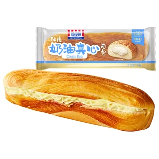MANKATTAN酥皮夹心面包奶油味75g*2个 早餐零食