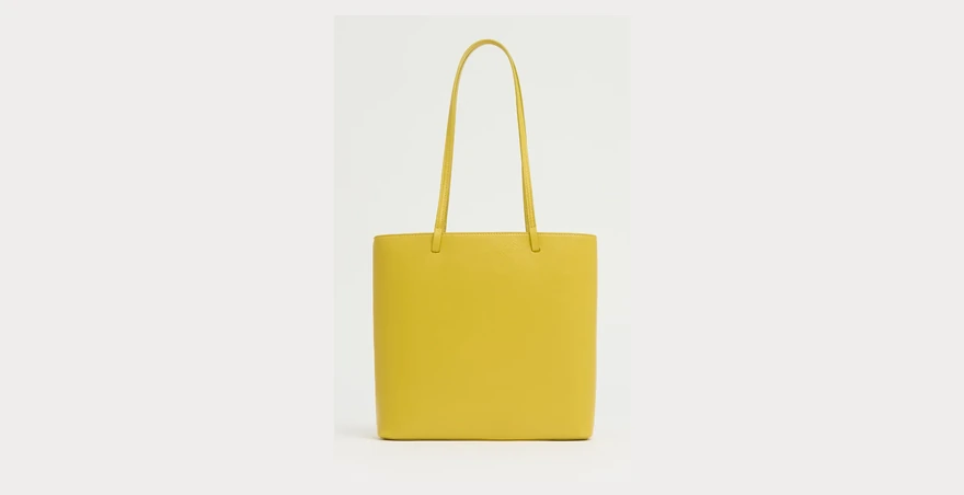 Mansur Gavriel Filo Tote 托特包 柠檬黄小羊皮 24 厘米宽