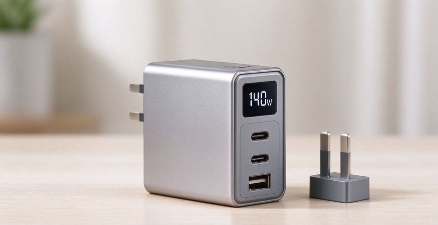 米物140W氮化镓充电器靠谱吗？3C1A四口和数显屏实用吗