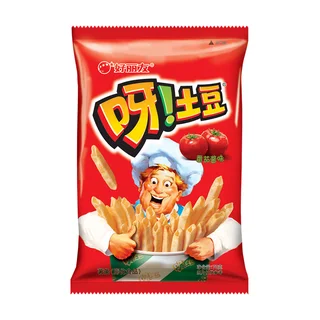 好丽友呀土豆番茄酱味薯条70g 追剧零食