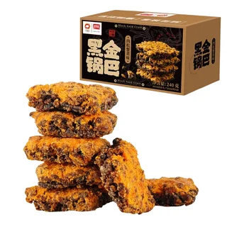 盼盼肉松蟹黄味锅巴240g*2箱 休闲零食