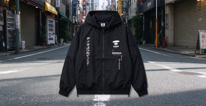 AAPE×NOMANUAL联名怎么样？外套和联名款卫衣棒球帽价格