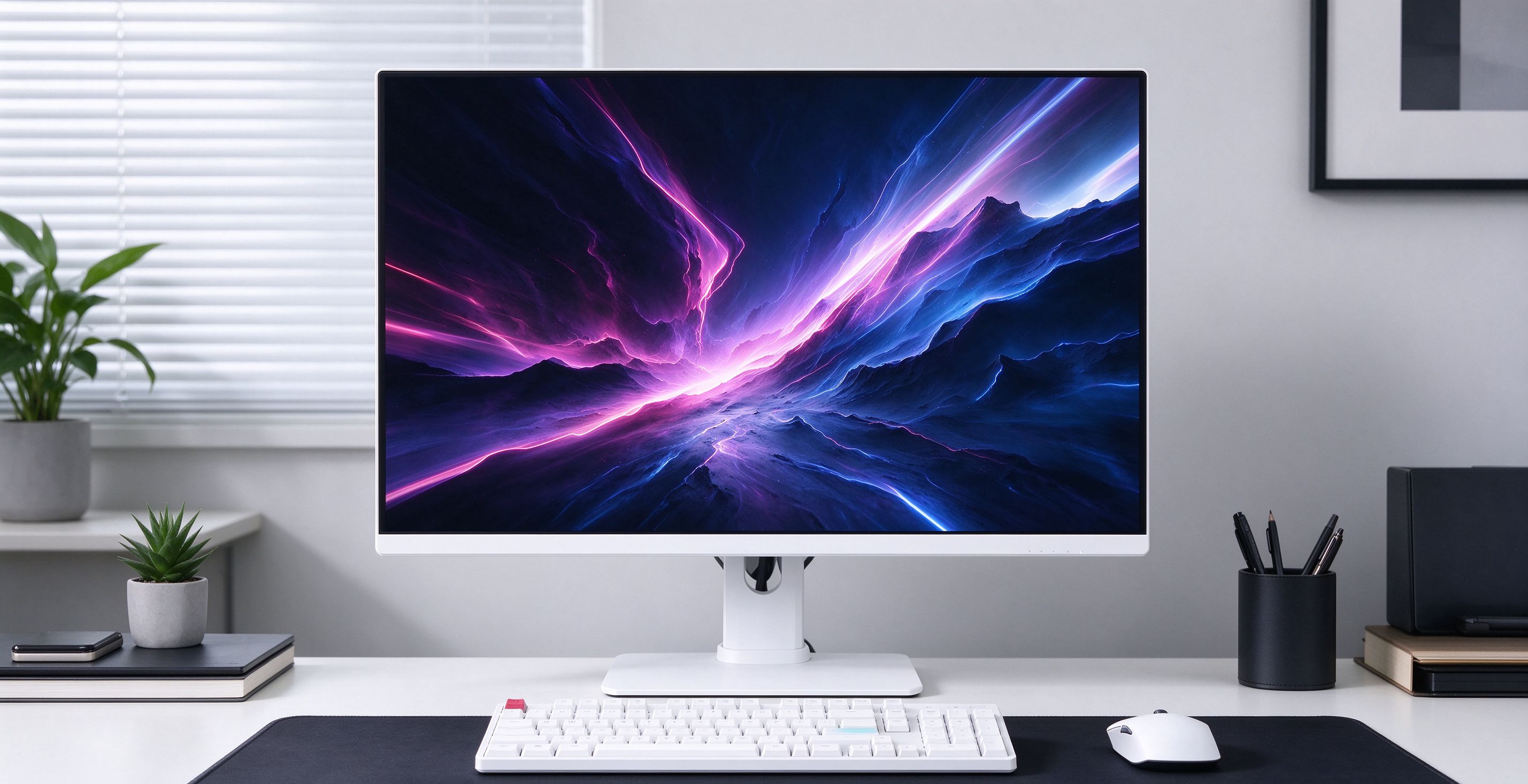 盛色S65u显示器怎么样？4K 160Hz参数价格与白色外观详解