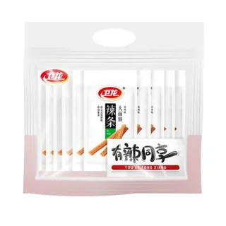 卫龙大面筋香辣味650g 约10包休闲零食